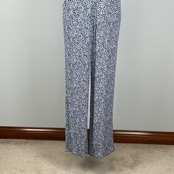 Francescas Collection Cameron Womens Blue Floral Romper Jumpsuit size Medium - Picture 5 of 15